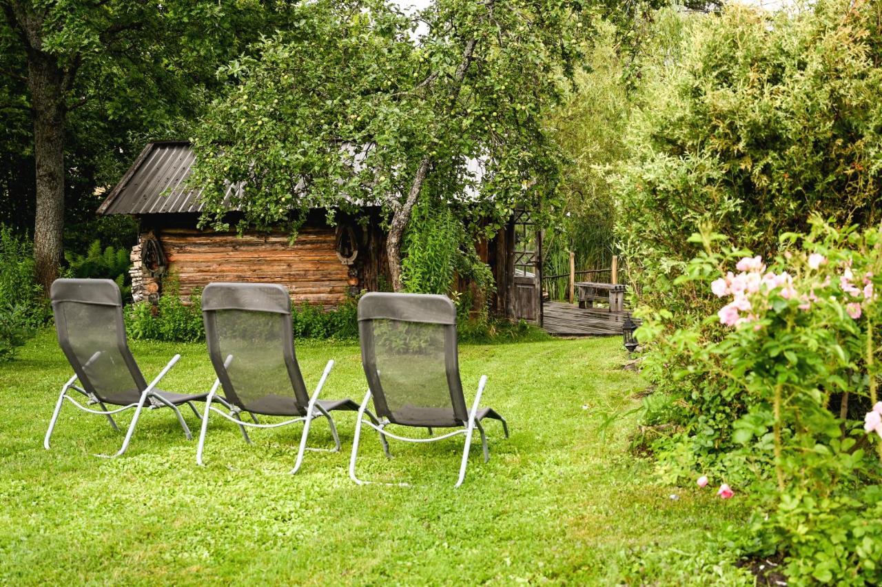 Idilliska Latgaliesu Lauku Maja Ar Melno Pirti Villa Aglona Buitenkant foto