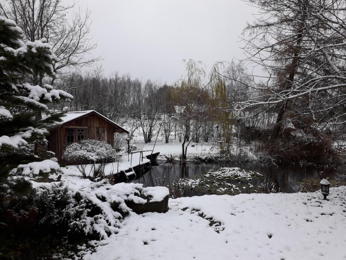 Idilliska Latgaliesu Lauku Maja Ar Melno Pirti Villa Aglona Buitenkant foto